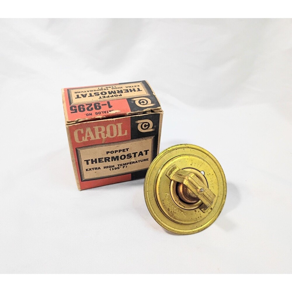 Carol Poppet Brass Thermostat 19295 NOS